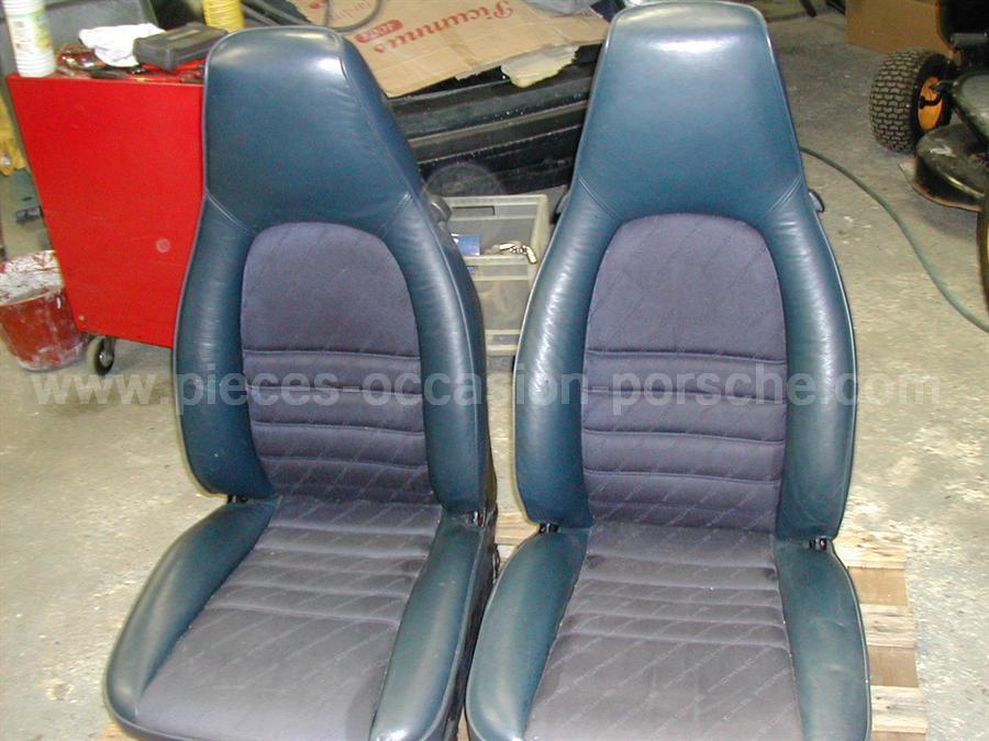 Lot de 2 sièges bleu marine Porsche 911